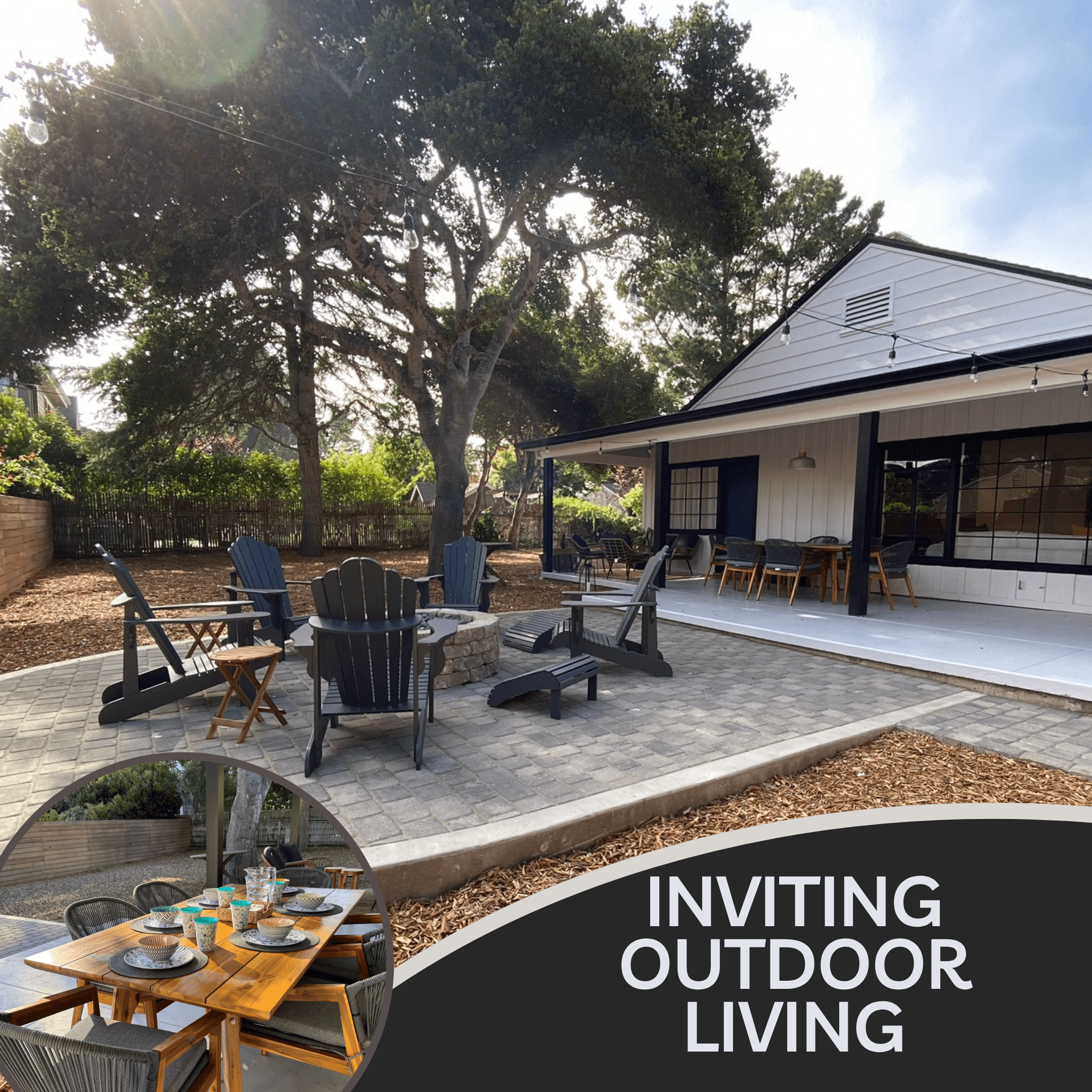 Inviting outdoor living
